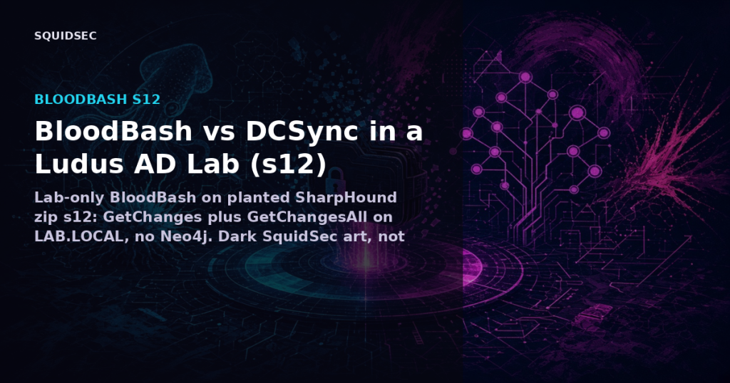 BloodBash vs DCSync in a Ludus AD Lab (s12)