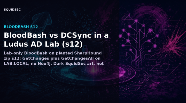 BloodBash vs DCSync in a Ludus AD Lab (s12)
